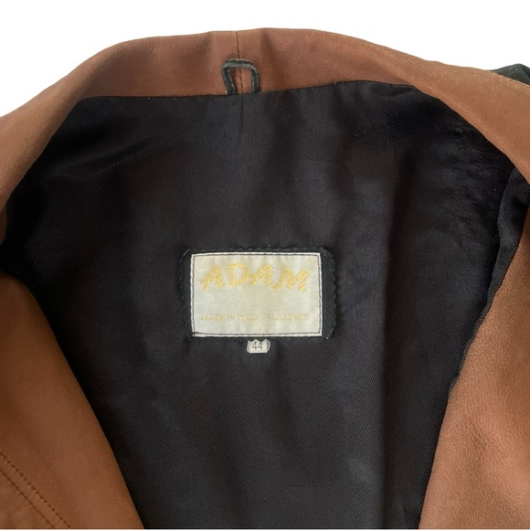 Stunning Structural Adam Leather Jacket Made in Italy Size 44 - Picture 6 of 8